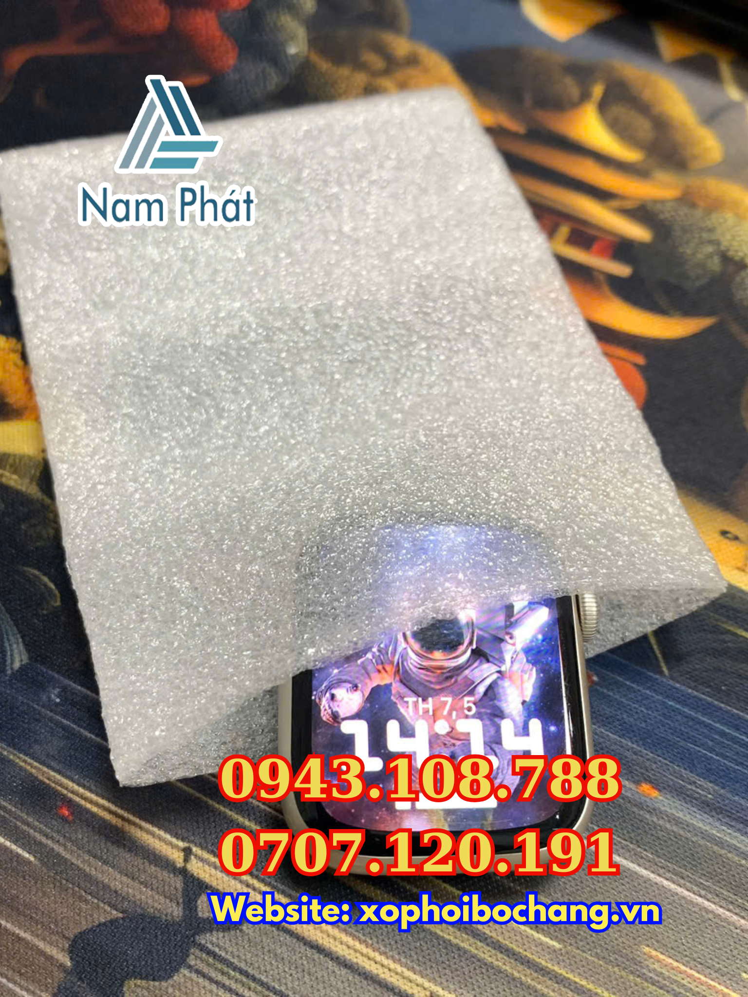 tui mu foam gói hang chong tray