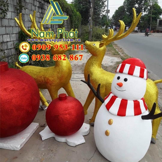 MÔ HÌNH XỐP TRANG TRÍ GIÁNG SINH